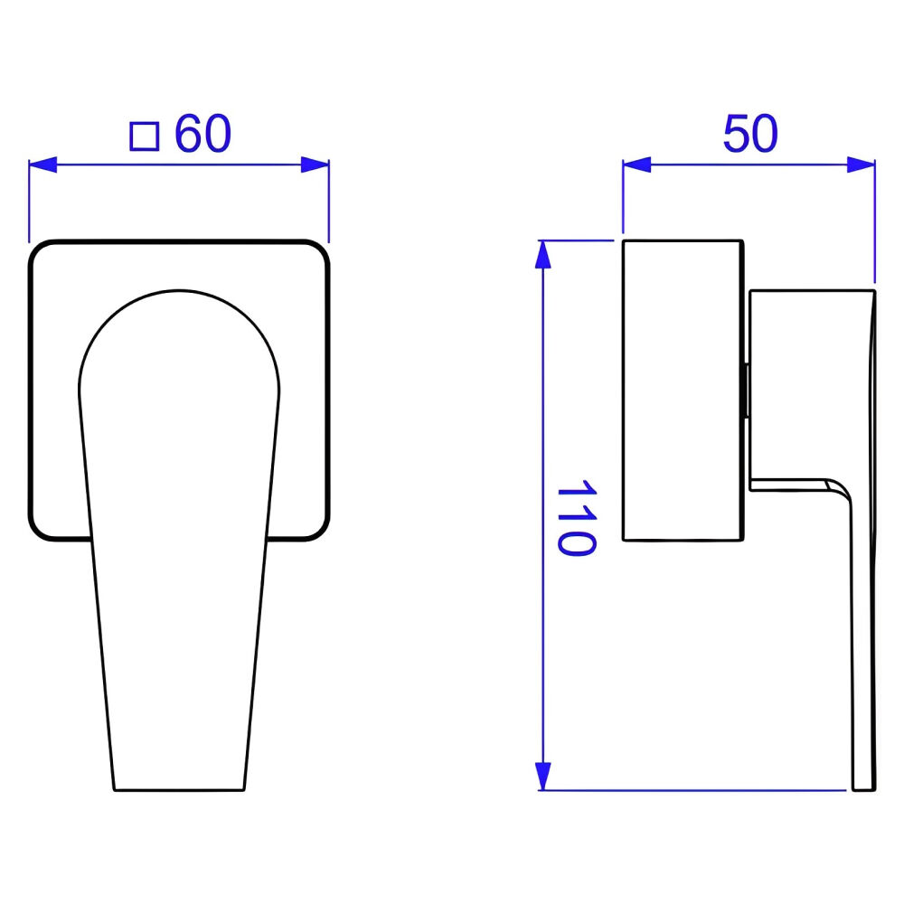 Acabamento para Registro de Pressão Pequeno 1/2" e 3/4" Level Cromado Deca