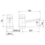 Dispensador para Sabonete e Detergente de Mesa Pressmatic Cromado Docol
