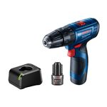 Furadeira Parafusadeira GSB 120-Li 3/8 " 10mm 12V com Bateria e Carregador Rápido Bivolt Bosch