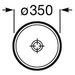 Cuba de Apoio Óptica Round ER35 Branco Roca