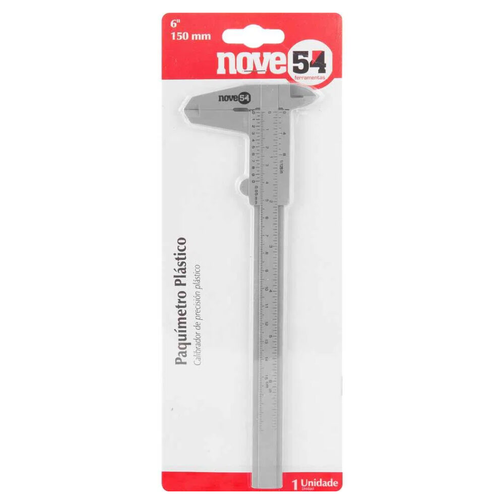 Paquímetro Plástico 150MM/6" Nove54