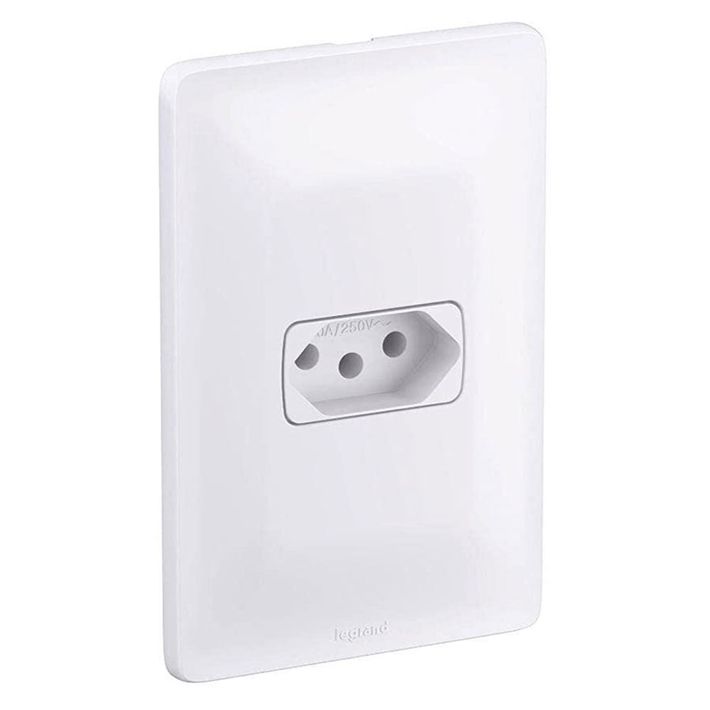 Conjunto Montado Tomada Zeffia Pial 2P+T 20A 250V Branco Legrand