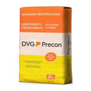 Argamassa Uso Interno e Externo de Assentamento e Revestimento para Blocos de Concreto e Cerâmicos DVG Precon Argamassa Uso Interno e Externo de Assentamento e Revestimento para Blocos de Concreto e Cerâmicos DVG Precon
