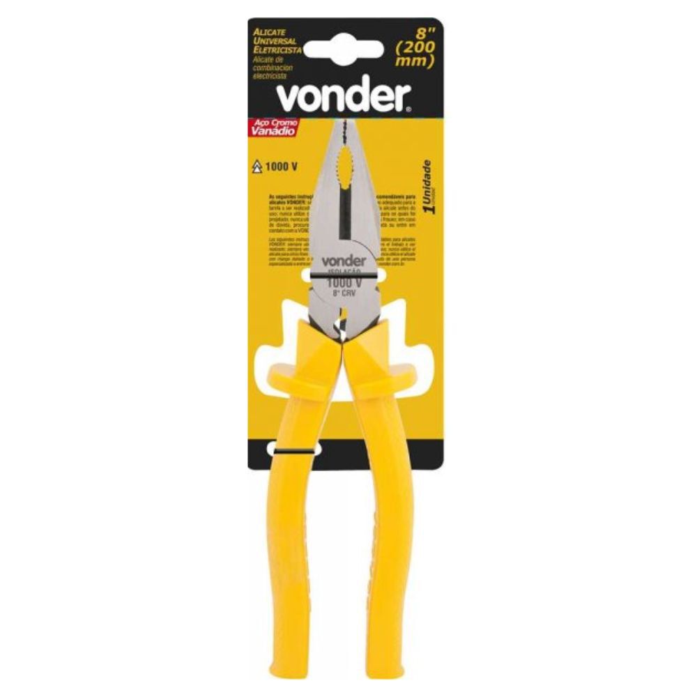 Alicate Universal 8" CRV Vonder