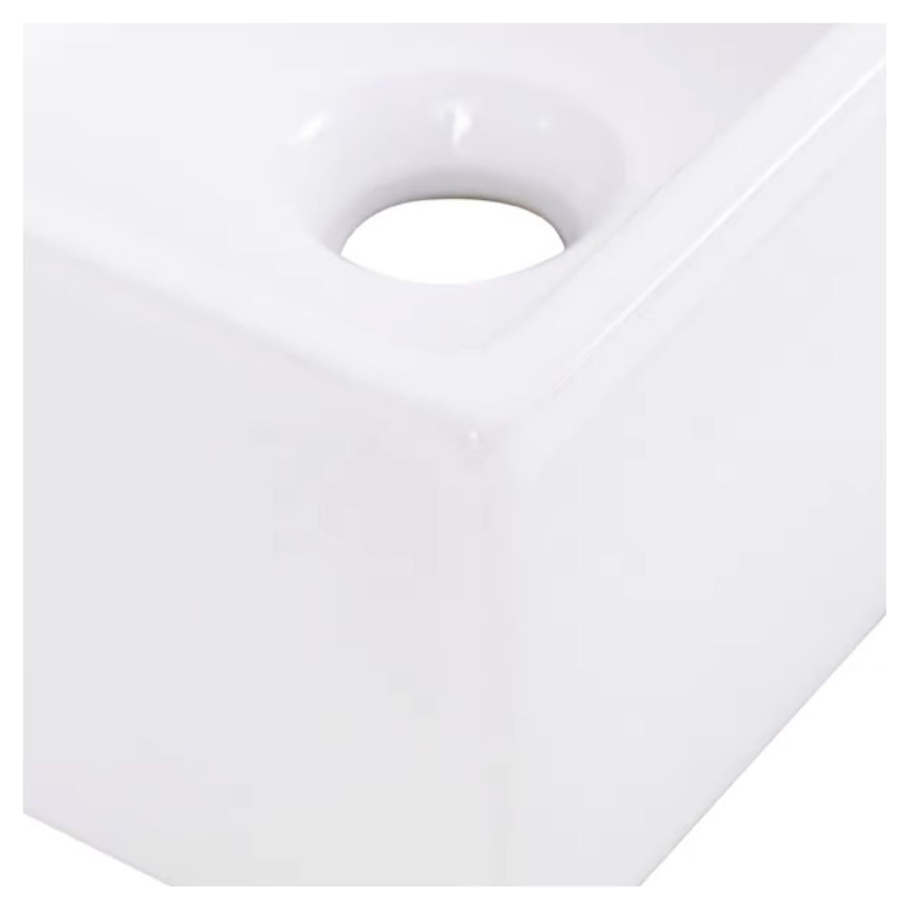 Cuba de Apoio Quadrada Q6 35x35cm Branca Celite