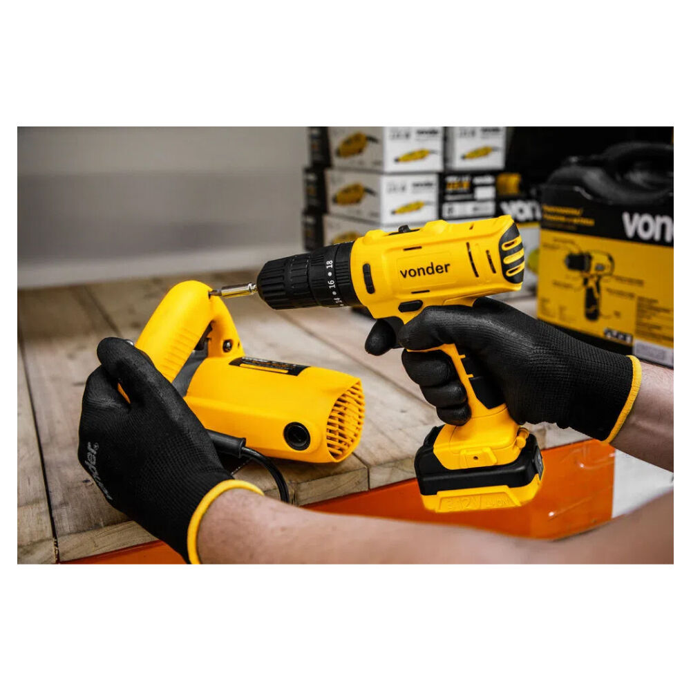 Furadeira Parafusadeira de Impacto 3/8" Bivolt PFV120I Vonder