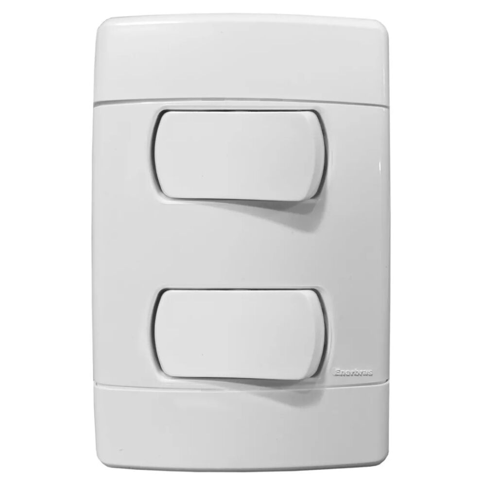 Interruptor 2 Teclas Paralelas Neo Sottile 5107-EP Enerbras