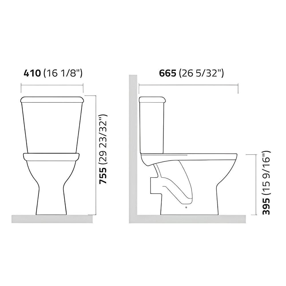 Vaso Sanitário para Caixa Acoplada Sabará Branca IP3600 Icasa
