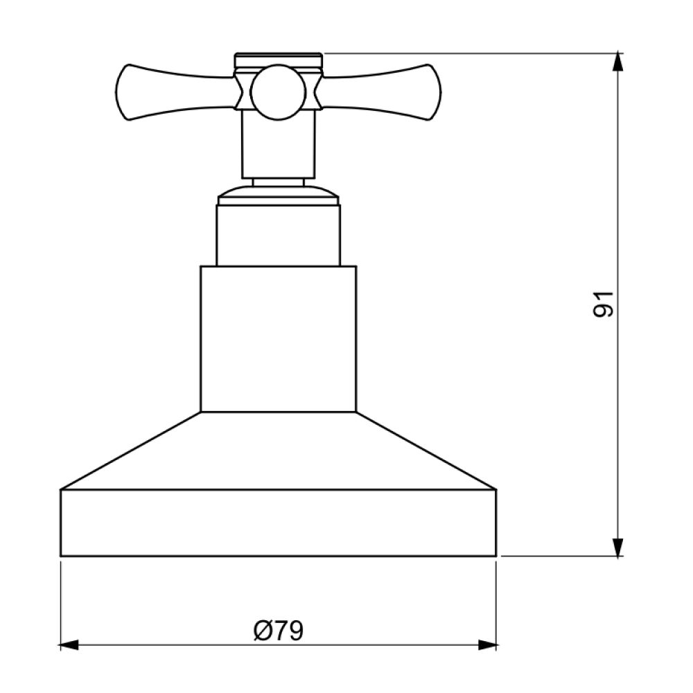Acabamento de Registro Job para Base Docol 1.1/4" 1.1/2" Cromado Perflex