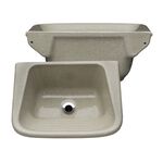 Tanque em M&aacute;rmore Sint&eacute;tico 50x40cm Marrom Imperial Decoralita