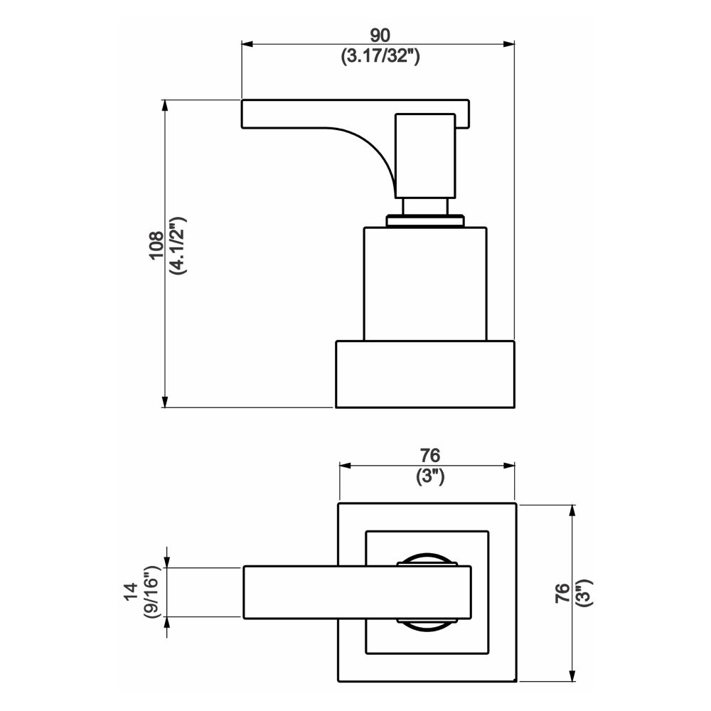 Acabamento Registro Base Deca 1.1/4" e 1.1/2" (Grande) Premier Perflex
