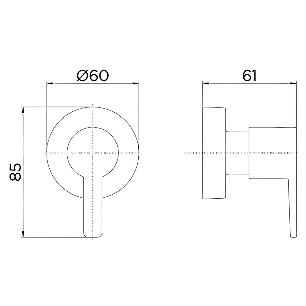 Acabamento para Registro Base 1/2 à 1" Cromado Gali Docol