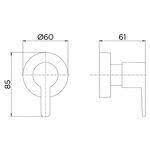Acabamento para Registro Base 1/2 à 1" Cromado Gali Docol