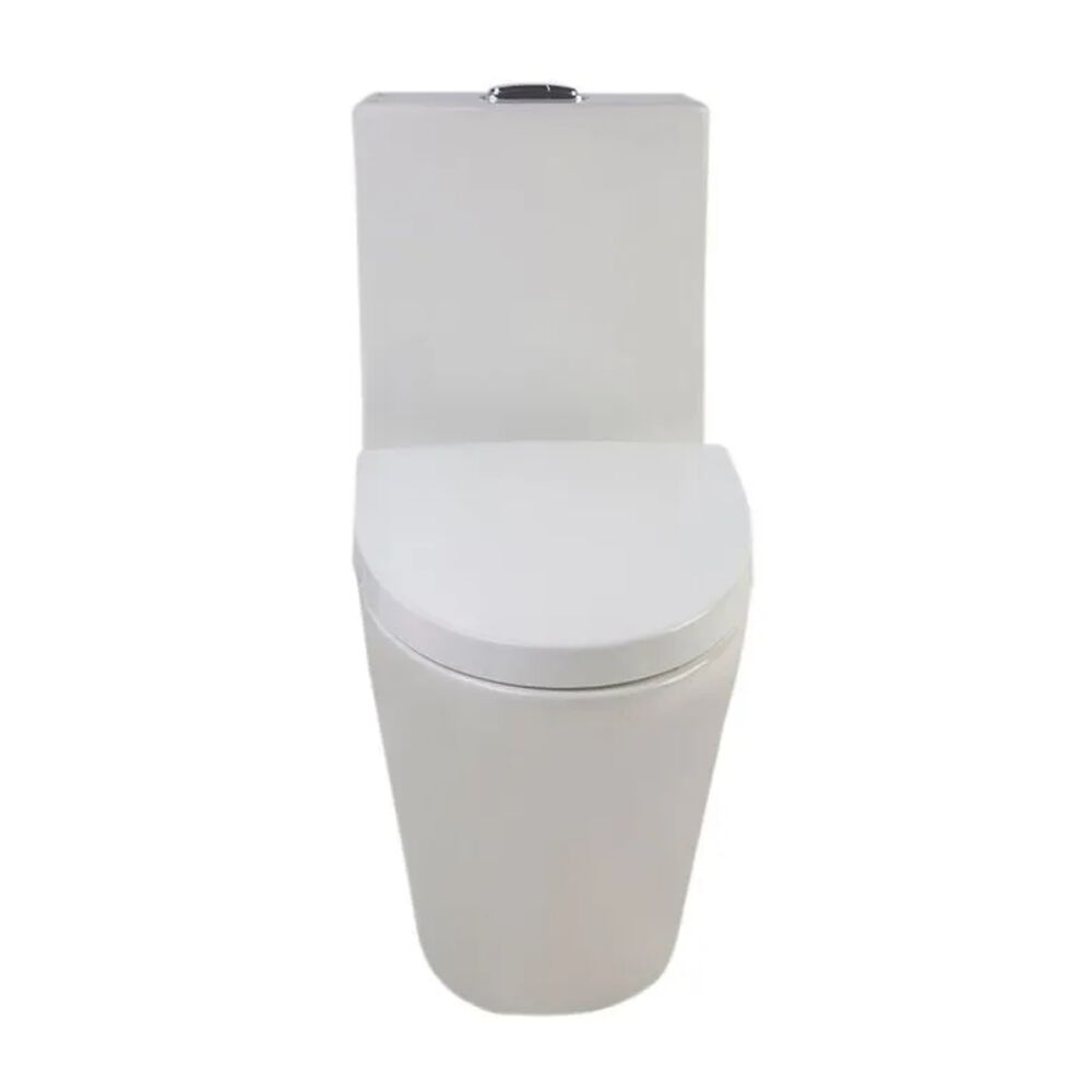 Kit Vaso Sanitário Monobloco 3/6L com Assento Sanitário e Itens de Instalação Roma Branco Addra