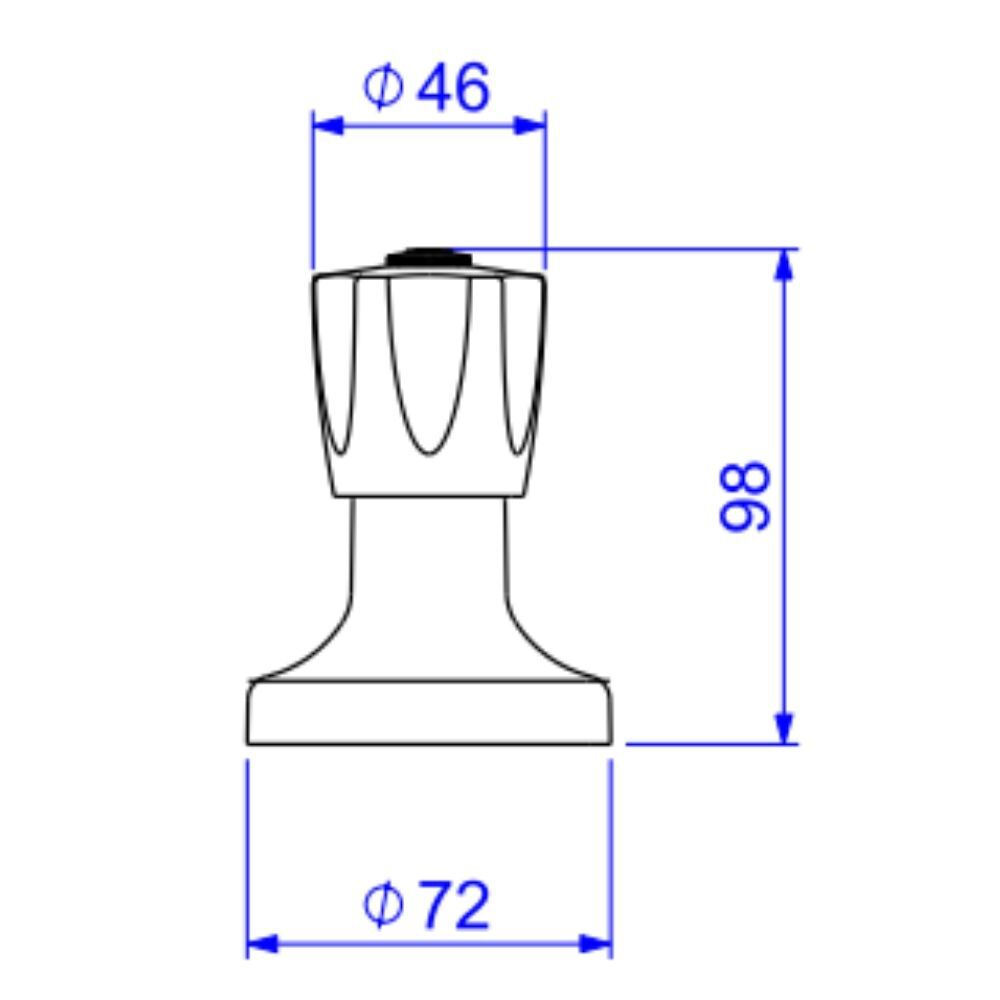 Acabamento para Registro de Gaveta 4900.C50.GD de 1 1/4" e 1 1/2" Deca