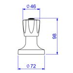 Acabamento para Registro de Gaveta 4900.C50.GD de 1 1/4" e 1 1/2" Deca