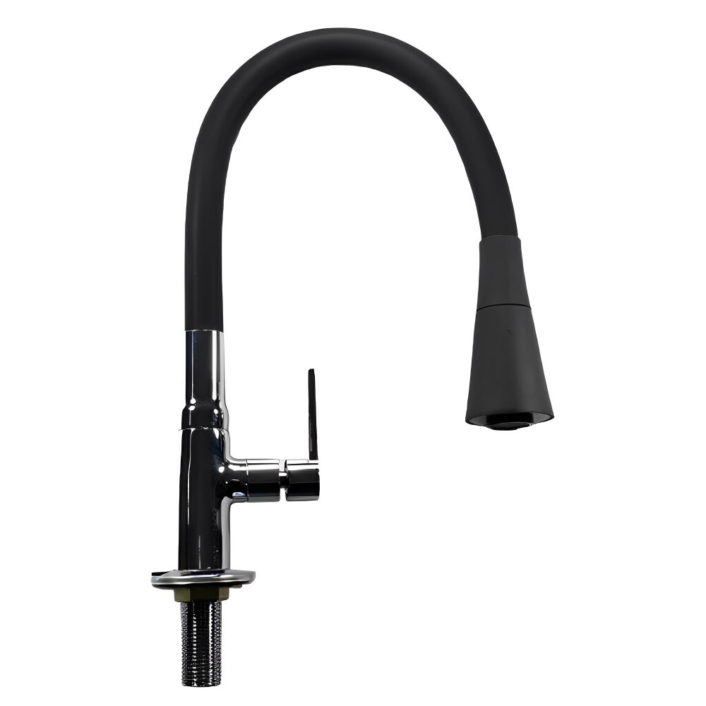 Torneira de Mesa C77 com Arejador e ABS Preta Metalplas