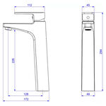 Misturador Monocomando de Mesa Level Red Gold Deca