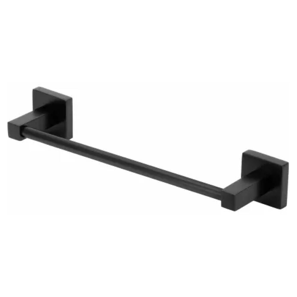 Porta Toalha de Rosto Quadra Preto Fosco Perflex