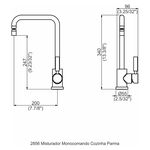 Torneira Misturador Monocomando para Cozinha Parma Perflex