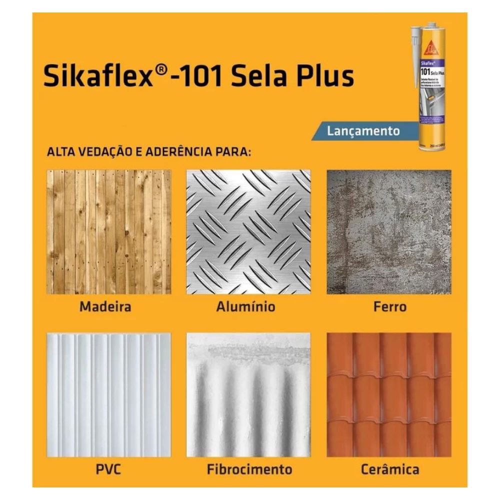 Selante Sikaflex-101 Sela Plus 400gr/250ml Sika