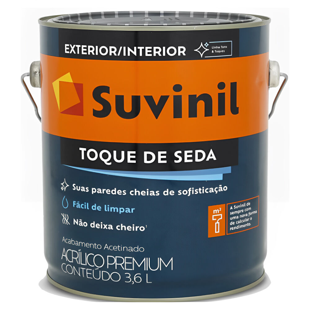Tinta Acrílica Acetinado Toque de Seda Premium 3,6L Suvinil