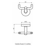 Cabide Duplo Likeflex Perflex