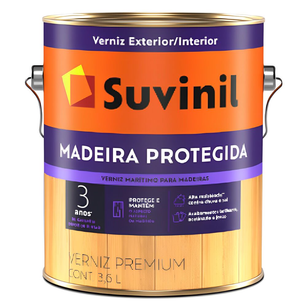 Verniz Marítimo Premium Madeira Protegida Brilhante 900ml Suvinil