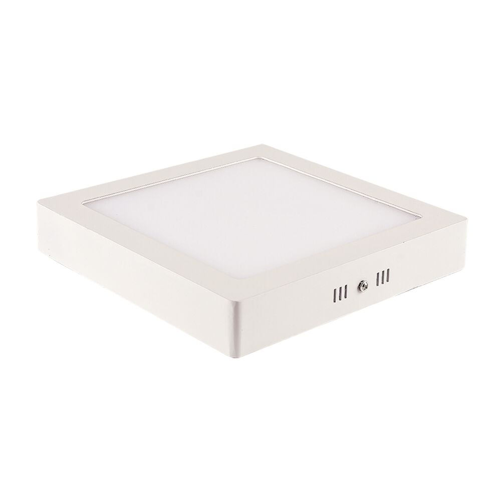 Painel LED de Sobrepor Quadrado 20,9x20,9cm 18W 6500K Bivolt Branco Blumenau Iluminação