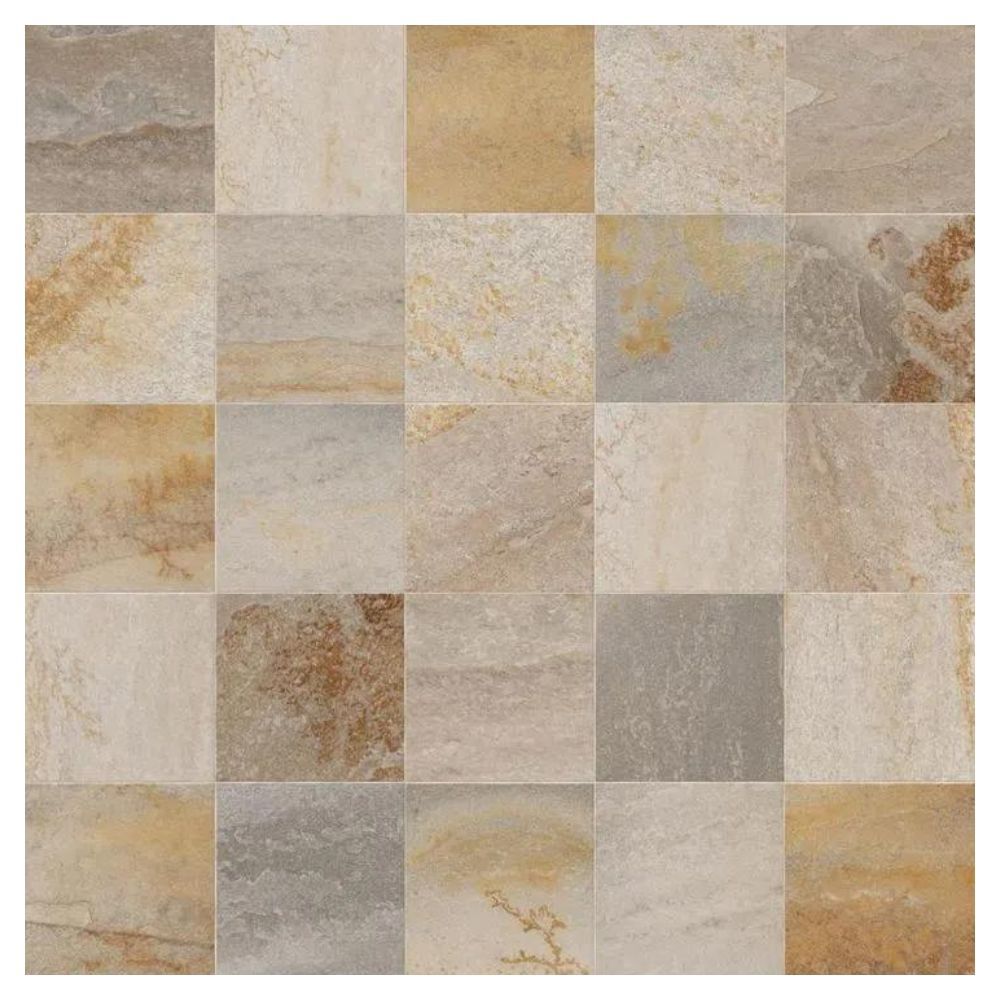 Piso Cerâmico Pedra Mineira 86x86cm Retificado - Lume