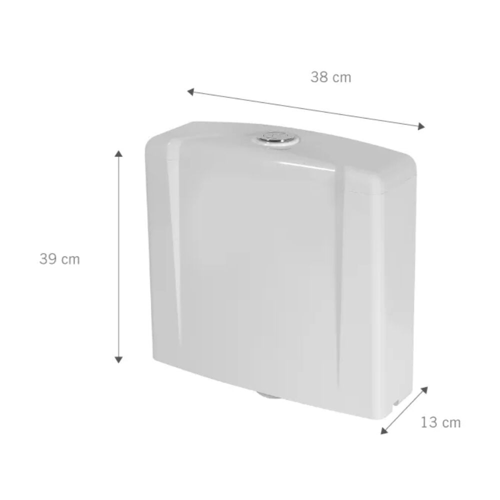 Caixa Acoplada Universal Simples 6L Branca Astra