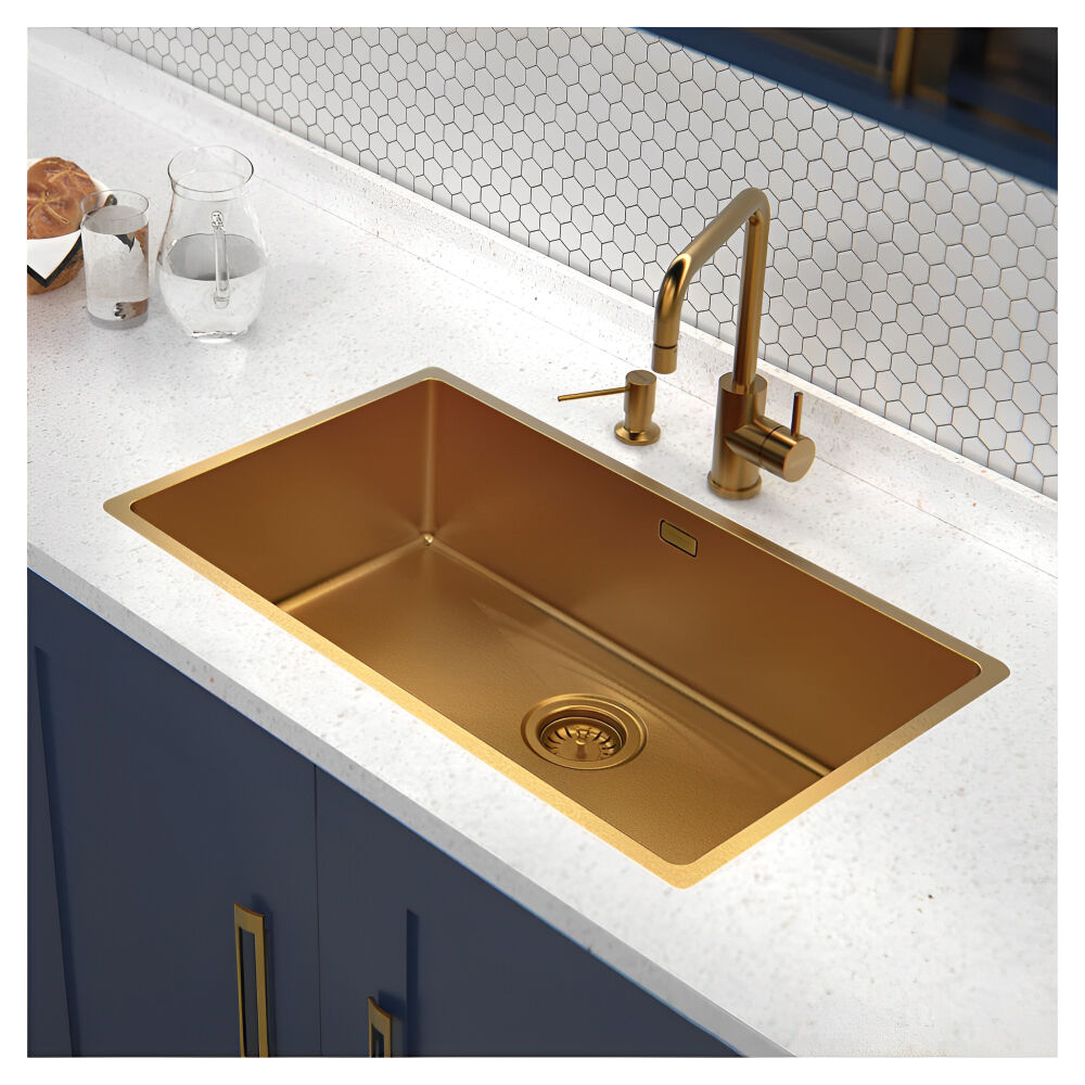 Misturador Monocomando Angolare Aço Inox Gold Tramontina