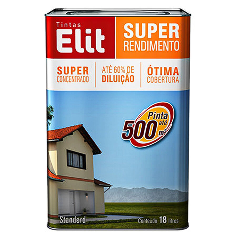 Tinta Acrílica Fosco Super Rendimento 18L Elit