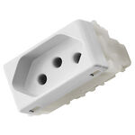 Módulo Tomada 2P+T 10A/250V Branco Tramontina