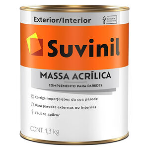 Massa Acr&iacute;lica Exterior e Interior 1,3kg Suvinil