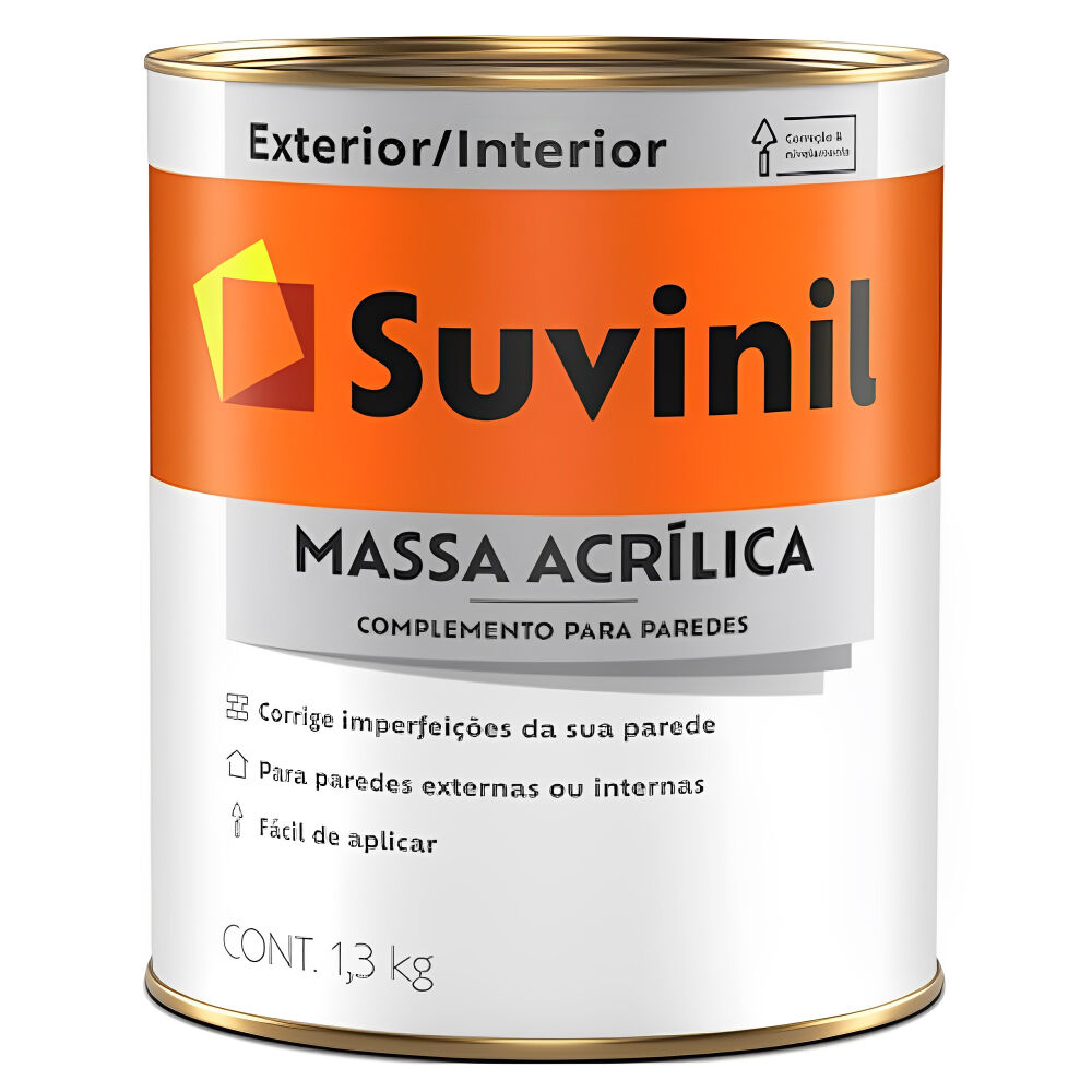 Massa Acrílica Exterior e Interior 1,3kg Suvinil