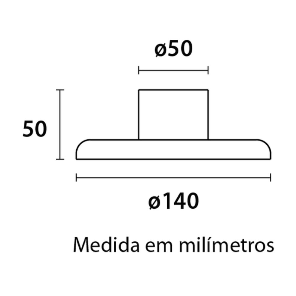 Plafon E27 branco Blumenau Iluminação