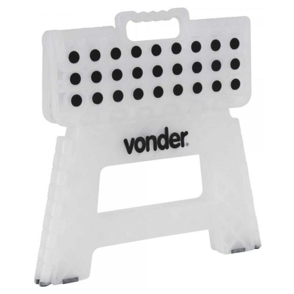 Banqueta Plástica Dobrável Branca 220mm Vonder