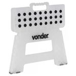 Banqueta Plástica Dobrável Branca 220mm Vonder