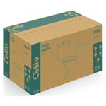 KIT Vaso Sanitário e Caixa Acoplada com Acessórios Saveiro Branco Celite