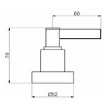 Acabamento Registro Base Deca 1/2" e 3/4" e 1" (Pequeno) Mais Perflex