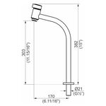Torneira de Mesa para Banheiro 1195 Color Ice Preto Fosco Perflex