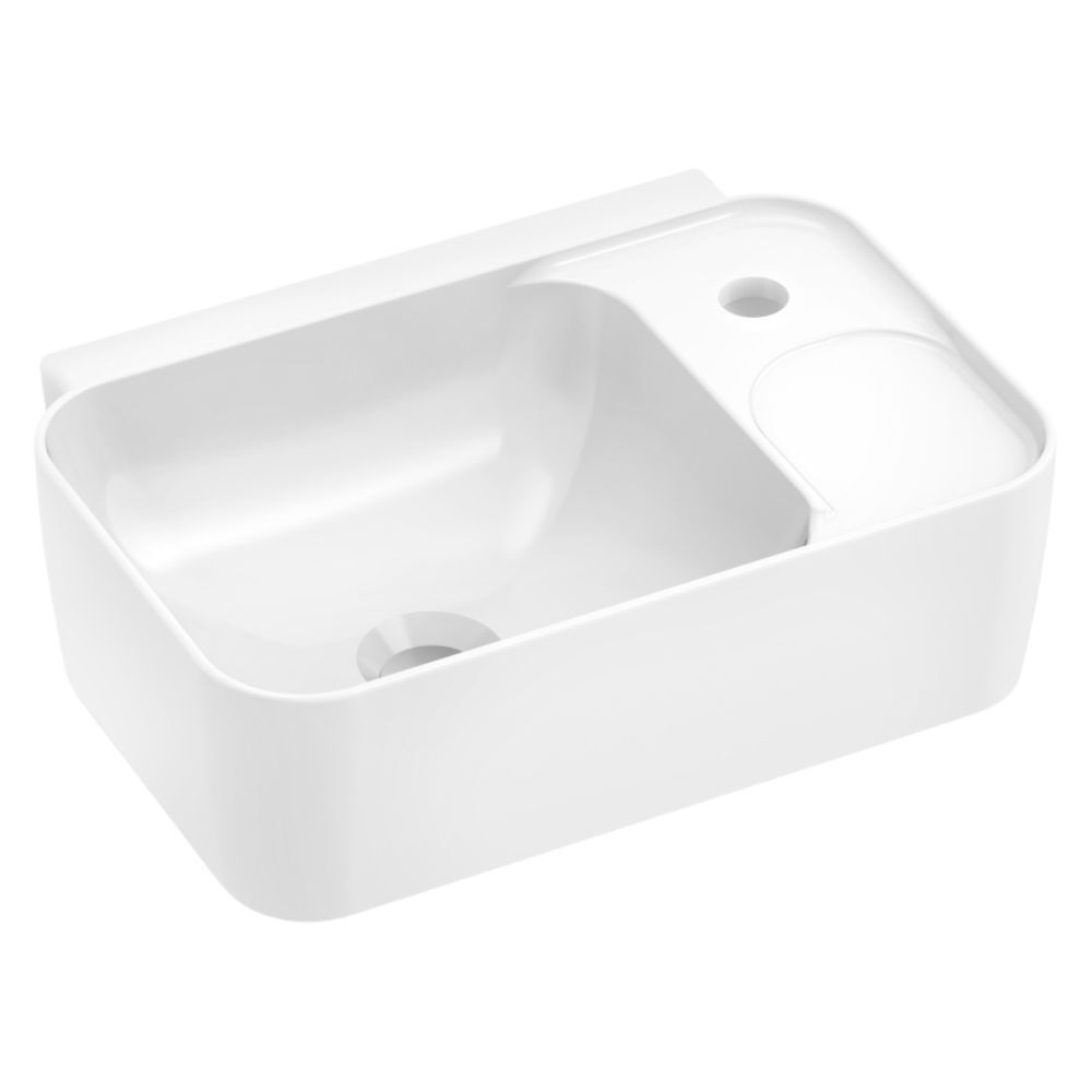 Lavatório Suspenso 40x30cm Eco Branco Celite