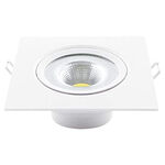 Spot Led Authentic de Embutir Quadrado 7W 6500K Branco Avant