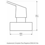 Acabamento Registro Base Fabrimar 1.1/4" e 1.1/2" (Grande) Vita Perflex