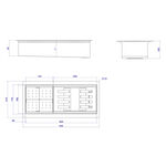 Calha Organizadora de Cozinha em Inox Deca