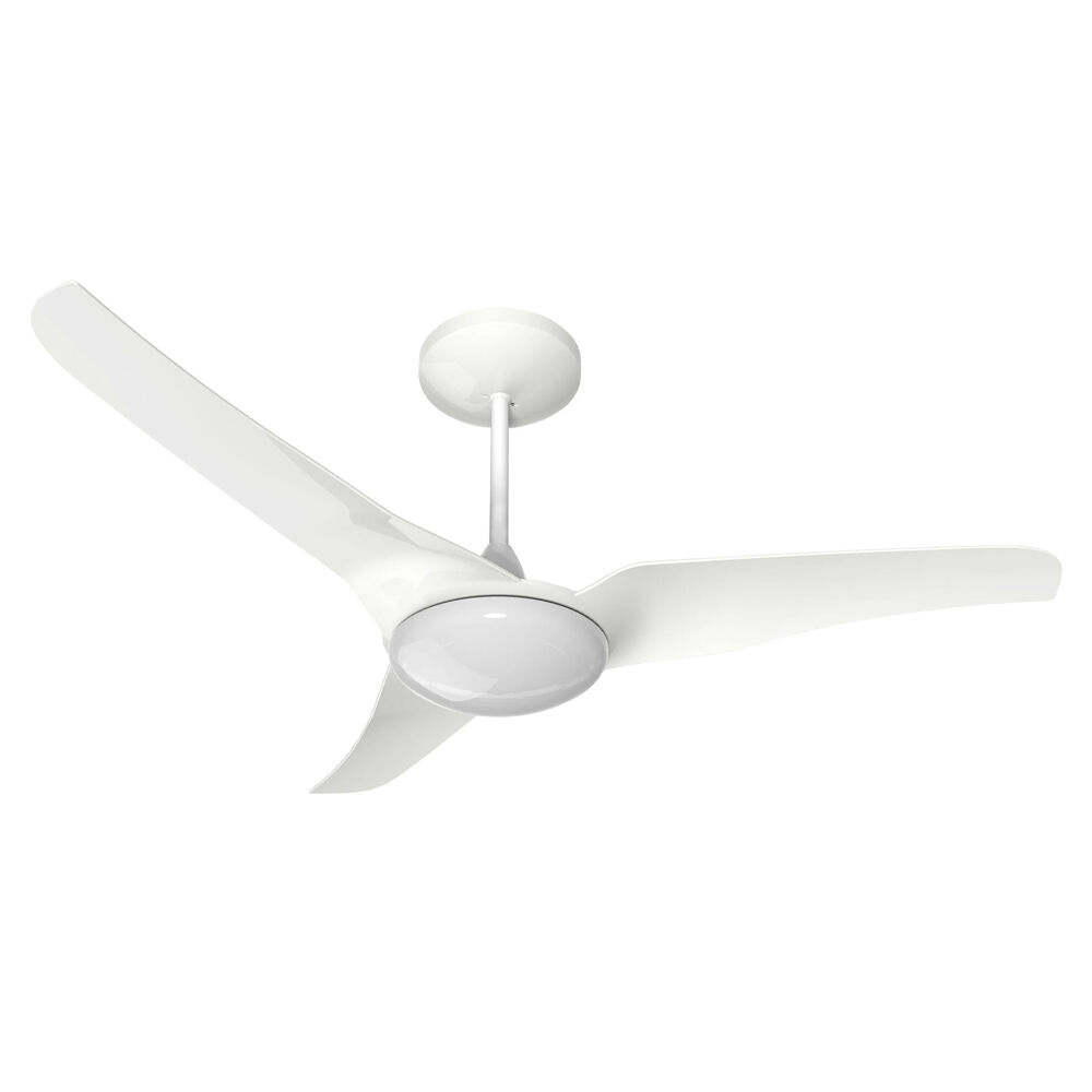 Ventilador de Teto Slim com Controle 3 Pás Branco Aliseu