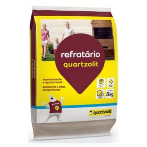 Argamassa Refratário Uso Externo 5kg Cinza Quartzolit Argamassa Refratário Uso Externo 5kg Cinza Quartzolit