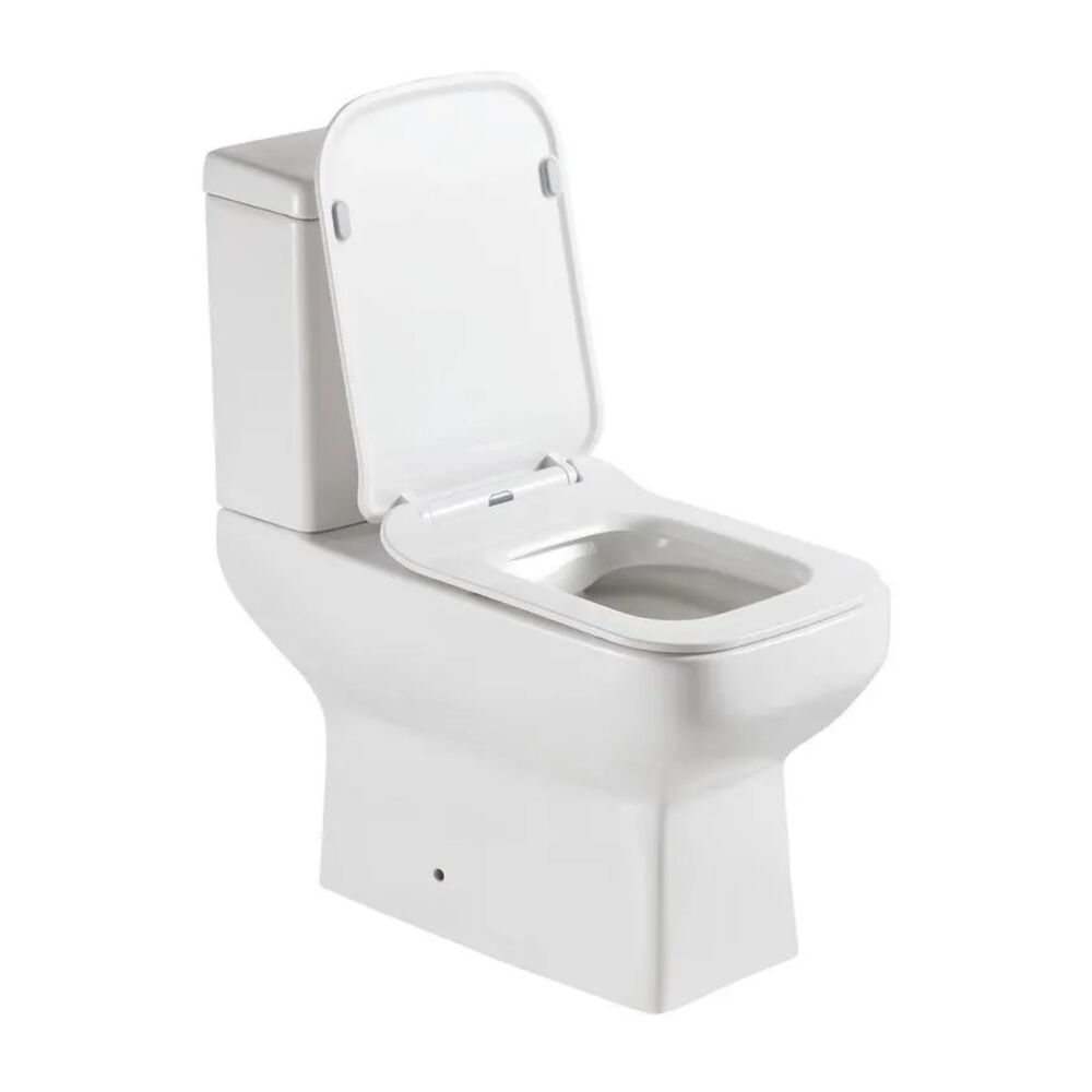 Kit Vaso Sanitário com Caixa Acoplada 3/6L Assento Sanitário e Itens de Instalação Paris Branco Addra