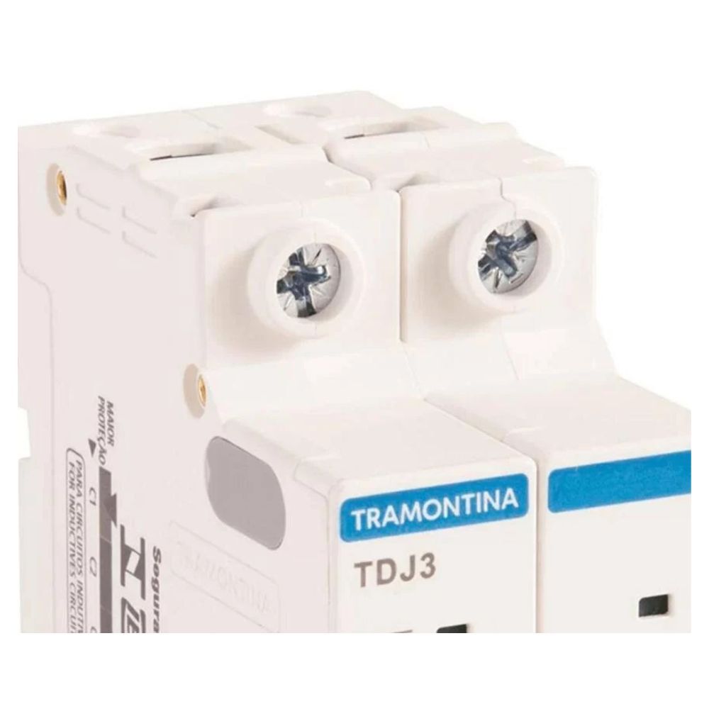 Minidisjuntor TDJ3 2P 50A Curva 3 kA C 58012110 Tramontina